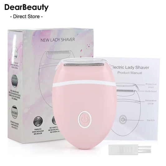 Depiladora Eléctrica para Mujer - Recortador de Pelo Bikini, Axilas, Brazos y Piernas