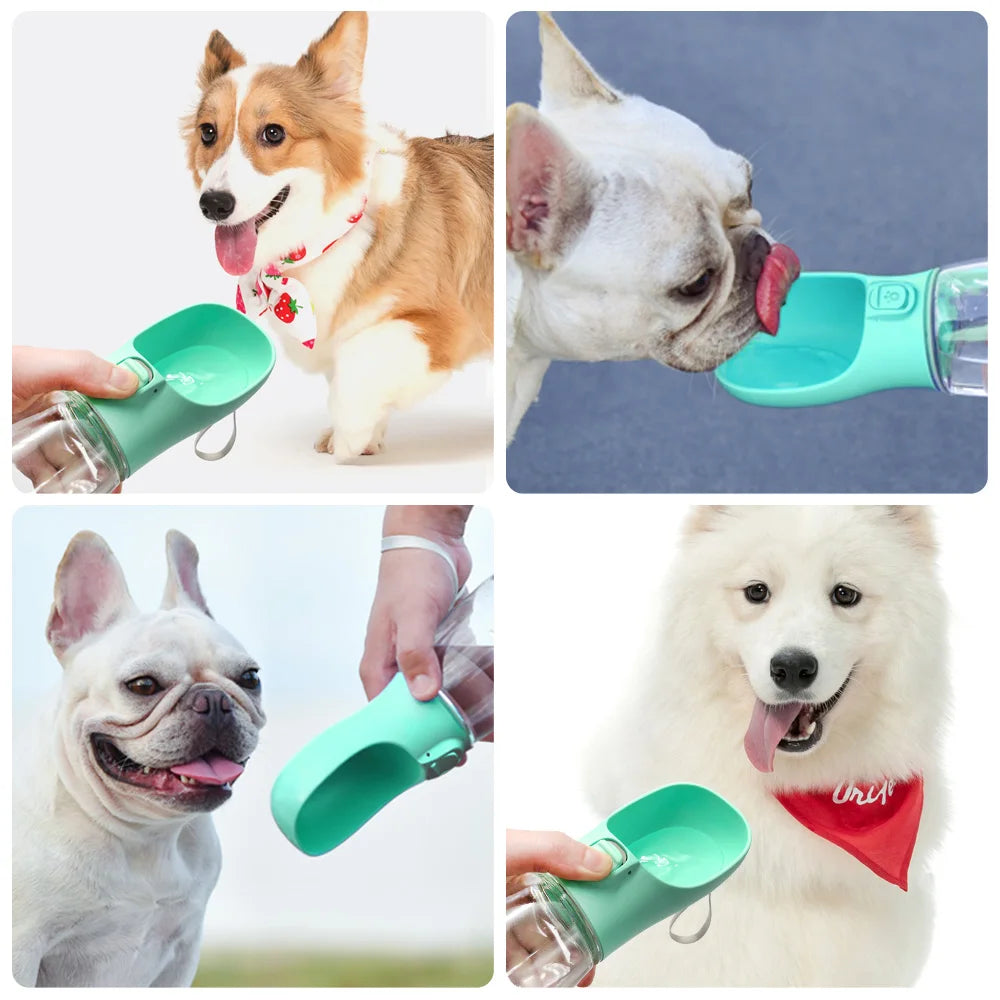 Botella de Agua Portátil para Perros Pequeños y Grandes, Gatos, Exterior, A Prueba de Fugas, Bebederos para Paseos, Chihuahua, Bulldog Francés, Accesorios