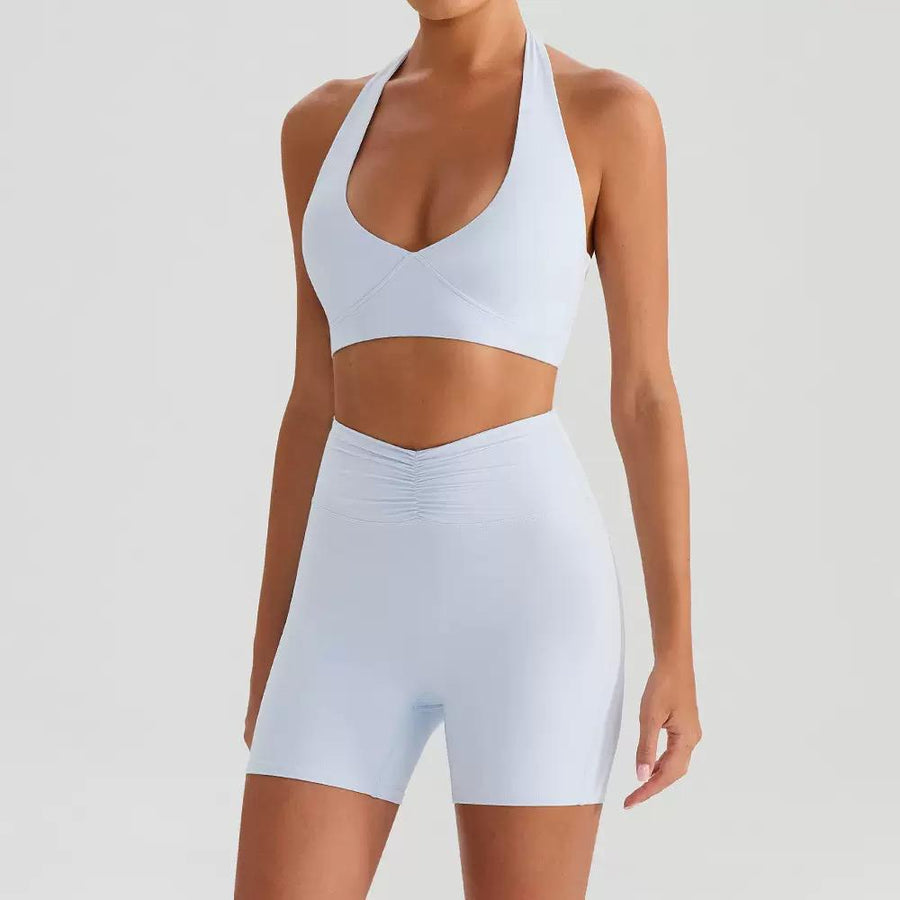 Halter Neck Cami and Shorts Active Set